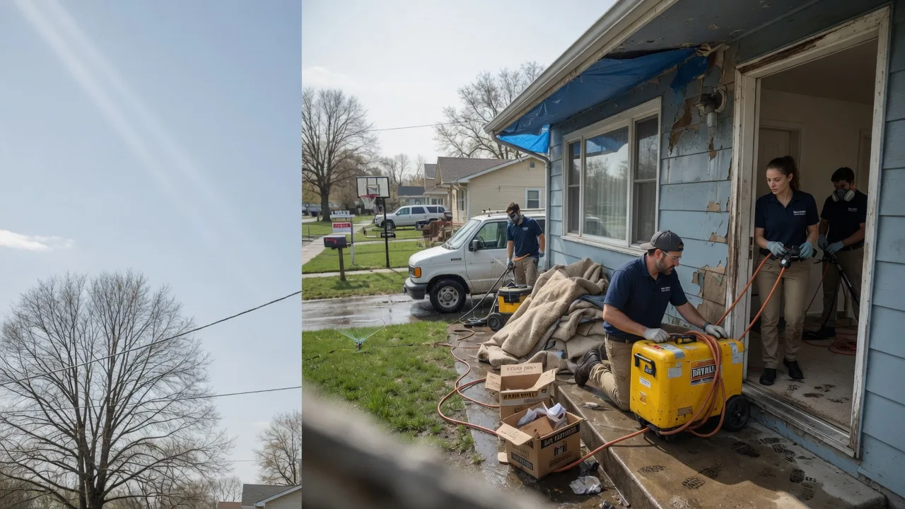 Basement Flood Cleanup in Clayton, IN near me